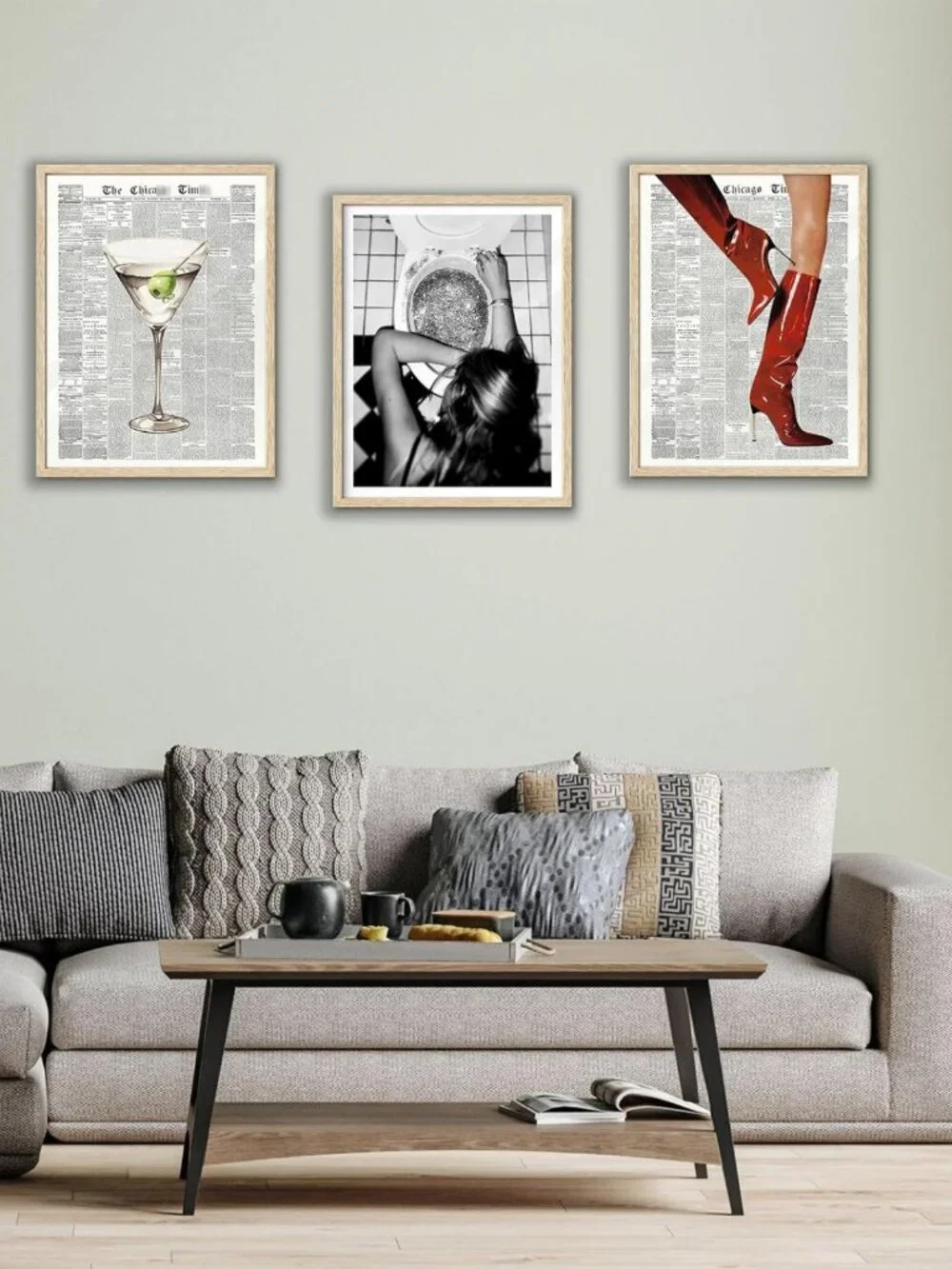 Framed 8x10 After the Disco Party Wall Art | Black & White Canvas Decor for
